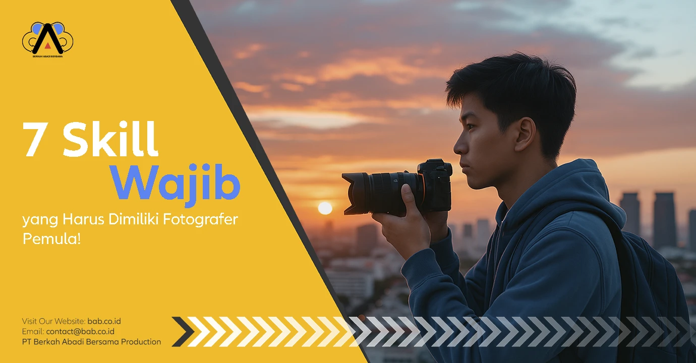 Sedang belajar fotografi? Ini dia 7 skill yang harus dimiliki fotografer pemula agar cepat berkembang dan sukses di industri kreatif. Simak panduan lengkapnya di sini!