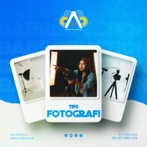 Panduan praktis dan tips fotografi cara memotret yang baik, teknik pencahayaan, komposisi, hingga editing. Cocok untuk fotografer pemula