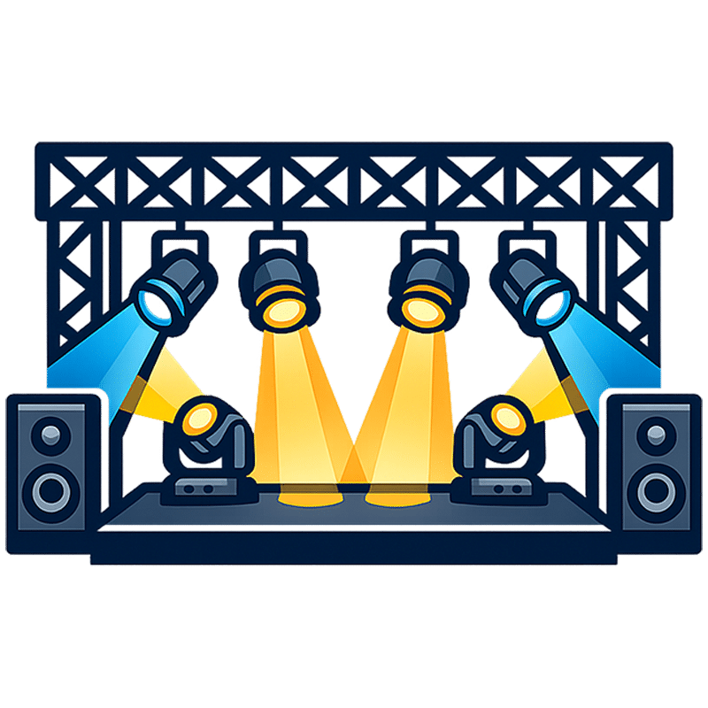 Stage Lighting Icon BABPRODUCTION.ID